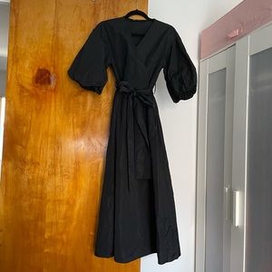 Zara MIDI puff sleeve dress